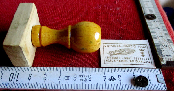 LUPOSTA DANZIG 1932 Zeppelin Post Stempel Sammler Briefmarke