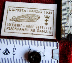 LUPOSTA DANZIG 1932 Zeppelin Post Stempel Sammler Briefmarke