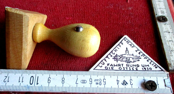 Luftschiff Graf Zeppelin 1930 Ostsee-Fahrt Post Stempel Sammler Briefmarke