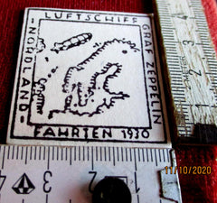 Luftschiff Graf Zeppelin 1930 Nordland-Fahrten Post Stempel Sammler Briefmarke