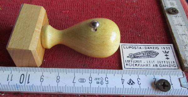 LUPOSTA DANZIG 1932 Zeppelin Rückfahrt Post Stempel Sammler Briefmarke