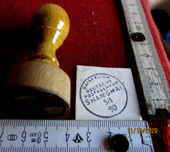 Schanghai 1890 kaiserliche Post Stempel Sammler Briefmarke Brief