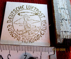 EUROPA NORDAMERIKA Zeppelin Luft-Post Stempel Sammler Briefmarke Brief