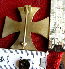 Sachsen-Anhalt EA Kreuz an Nadel 1.WK Orden Abzeichen deutsches Reich Staaten 1914