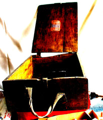 Munitionskiste Wehrmacht aus Holz aus 1942 Platzpatronen Maße ca 48x34x17 cm