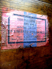 Munitionskiste Wehrmacht aus Holz aus 1942 Platzpatronen Maße ca 48x34x17 cm