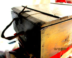 Munitionskiste Wehrmacht aus Holz aus 1942 Platzpatronen Maße ca 48x34x17 cm