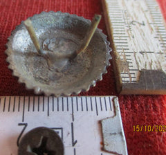 SS Kokarde Wehrmacht Partei mit HK für Mütze Schiffchen Durchmesser ca 25 mm rückseitig an 2 Splinten ORIGINAL !!!!