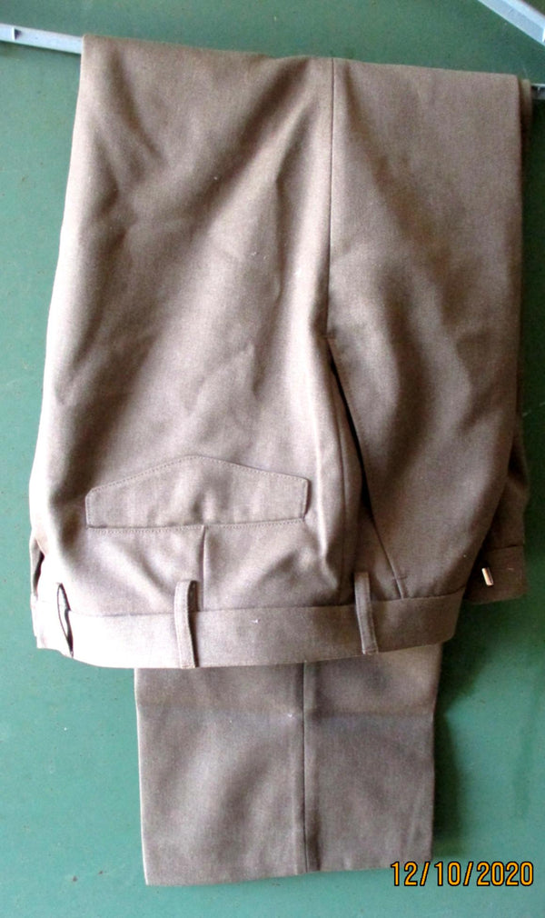 Polizei Uniform Hose Khaki Größe ca 50 Uniformhose Bundfaltenhose Diensthose Polizei Hose braunbeige sandfarben Sommer-