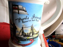 alter Reservistenkrug Kolonien Marine Kiel SMS Freya u. Prinz Adalbert 1901/04 Erinnerung an meine Dienstzeit 2.Comp. 1.Werft Div. Kiel u.a. Bord