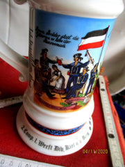 alter Reservistenkrug Kolonien Marine Kiel SMS Freya u. Prinz Adalbert 1901/04 Erinnerung an meine Dienstzeit 2.Comp. 1.Werft Div. Kiel u.a. Bord