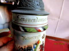 alter Reservistenkrug Bodenbild Celle Niedersachsen Feld Artillerie 5. Battr. Niedersächs. FeldArt-Rent No 46 Celle 1902/04