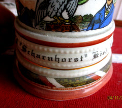 alter Reservistenkrug Bodenbild Marine Kiel SMS Scharnhorst SMS " Scharnhorst" Kiel 1910 Reservist Klocke