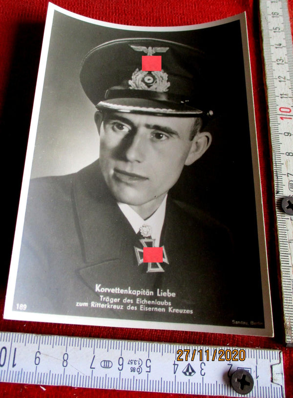 Ritterkreuz Träger U-Boote Marine Maße siehe Scan Heinrich Liebe