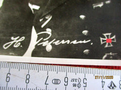 Ritterkreuz Träger U-Boote Marine U99 Maße siehe Scan Oberleutnant zur See Heinrich Petersen Autogramm