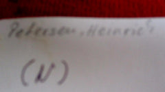 Ritterkreuz Träger U-Boote Marine U99 Maße siehe Scan Oberleutnant zur See Heinrich Petersen Autogramm