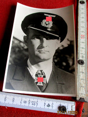 Foto AK Ritterkreuz Träger U-Boote Marine Maße siehe Scan Fritz Frauenheim