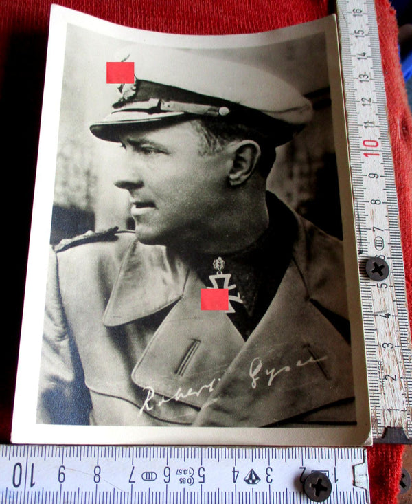 Foto AK Ritterkreuz Träger U-Boote Marine Maße siehe Scan Gysae, Robert Autogramm