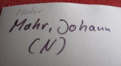 Foto AK Ritterkreuz Träger U-Boote Marine Maße siehe Scan Mohr, Johann