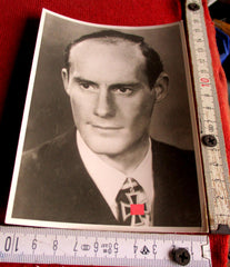 Foto AK Ritterkreuz Träger U-Boote Marine Maße siehe Scan Brasack, Paul