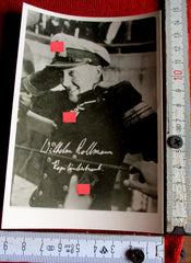 Foto AK Ritterkreuz Träger U-Boote Marine Maße siehe Scan Rollmann, Wilhelm AUTOGRAMM