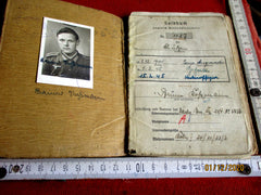 Wehrpass Soldbuch Wehrmacht mit HK ausgefüllt Gefangenschaft Frankreich aus einem alten Händlerbestand