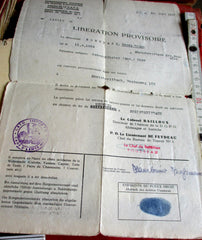 Wehrpass Soldbuch Wehrmacht mit HK ausgefüllt Gefangenschaft Frankreich aus einem alten Händlerbestand