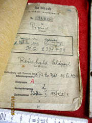 Wehrpass Soldbuch Wehrmacht mit HK ausgefüllt Obergefreiter aus einem alten Händlerbestand