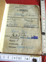 Wehrpass Soldbuch Wehrmacht mit HK ausgefüllt Obergefreiter feldrepariert aus einem alten Händlerbestand