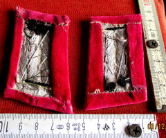 2 Stück Kragenspiegel Polizei gestickt auf Stoff