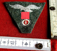 Luftwaffe Schiffchen Uniform Adler mit HK auf Stoff