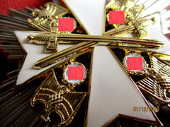 Deutscher Adlerorden Verdienstkreuz 2. Stufe mit Schwertern mit HK gemarkt