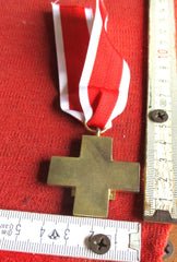 Ehrenzeichen für Deutsche Volkspflege 1. Stufe Halskreuz, Buntmetall vergoldet und emailliert, mit aufgelegtem Adler