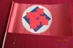 Papierfähnchen zum Winken Führer Fahne beim Besuch am Holzstab Ma0e ca 41 cm Fahne selbst ca 21 x 12,5 cm