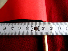 Papierfähnchen zum Winken Führer Fahne beim Besuch am Holzstab Ma0e ca 41 cm Fahne selbst ca 21 x 12,5 cm