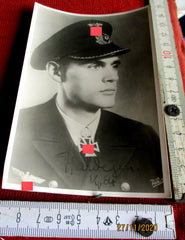 Foto AK Ritterkreuz Träger U-Boote Hardegen, Reinhard Marine Maße siehe Scan