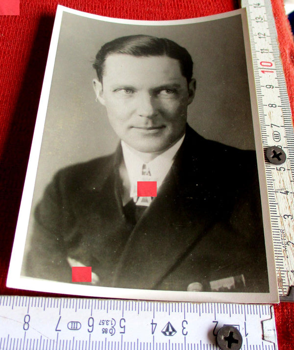 Foto AK Ritterkreuz Träger U-Boote Rollmann, Wilhelm Marine Maße siehe Scan