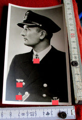 Foto AK Ritterkreuz Träger U-Boote Rudolf Jesse Marine Maße siehe Scan