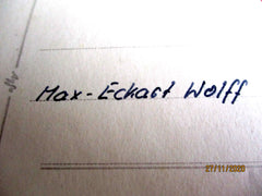 Foto AK Ritterkreuz Träger U-Boote Max-Eckart Wolff Marine Maße siehe Scan