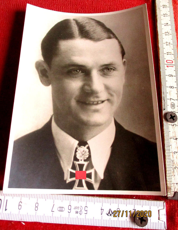 Foto AK Ritterkreuz Träger U-Boote Mützelburg, Rolf Marine Maße siehe Scan