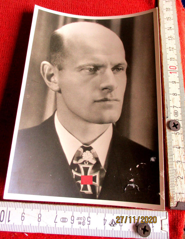 Foto AK Ritterkreuz Träger U-Boote Lüth, Wolfgang Marine Maße siehe Scan