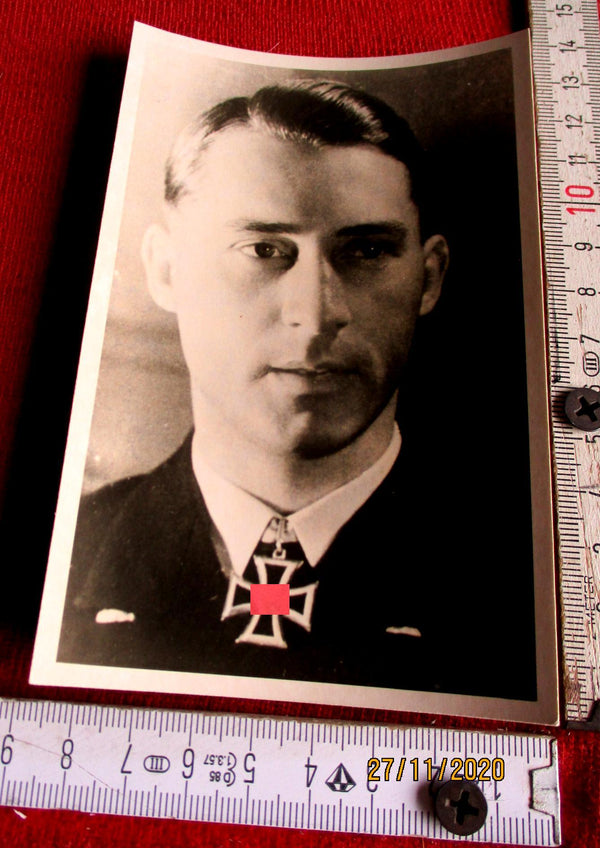 Foto AK Ritterkreuz Träger U-Boote Schultze, Heinz-Otto Marine Maße siehe Scan