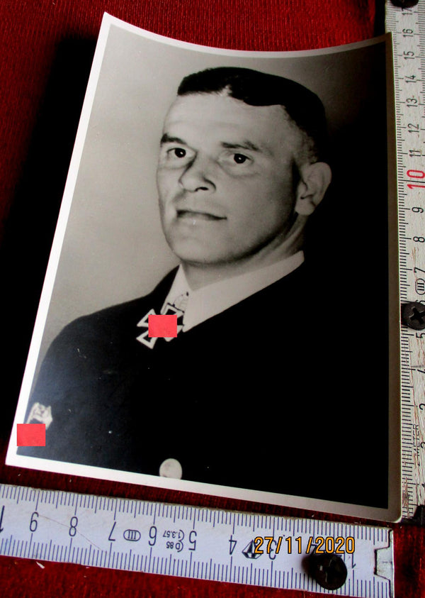 Foto AK Ritterkreuz Träger U-Boote Schultze, Herbert Marine Maße siehe Scan