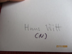 Foto AK Ritterkreuz Träger Hans Witt U-Boote Marine Maße siehe Scan