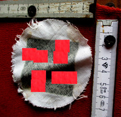 Ersatzteil Hakenkreuz für Armbinde NSDAP Partei SS SA Uniform 75 mm Durchmesser  aus altem Händlerbestand