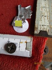 Mussolini Hitler Treffen Berlin 1939 Abzeichen mit HK aus Metall