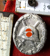 Orden Verwundeten Abzeichen in Silber gemarkt mit HK an Nadel