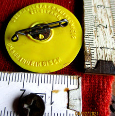 deutsche Christen Katholiken RS gemarkt altes BAKELITT Abzeichen mit HK