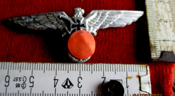 Reservisten Wehrmacht Adler mit EK an 2 Splinten altes Abzeichen mit HK aus Metall Mütze Uniform