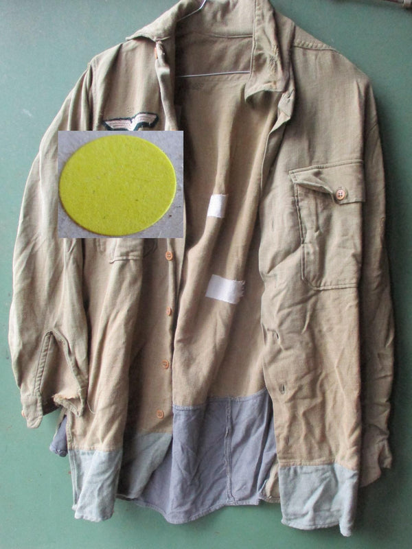 DAK Deutsches Afrika Korps Infanterie Wehrmacht Sommer Hemd Größe ca 46/48 mit Reichsadler & HK  Aus altem Händlerbestand